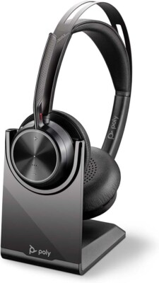 (B) Poly Voyager Focus 2 Kopfhörer-Set - Schwarz (213727-02) Headset ANC USB-C/A