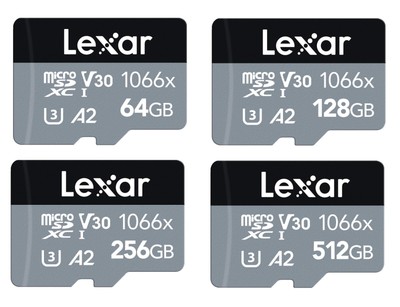 Micro SD Lexar Profi Bis 160MB/S 64 128 256 512 GB + Adapter SD