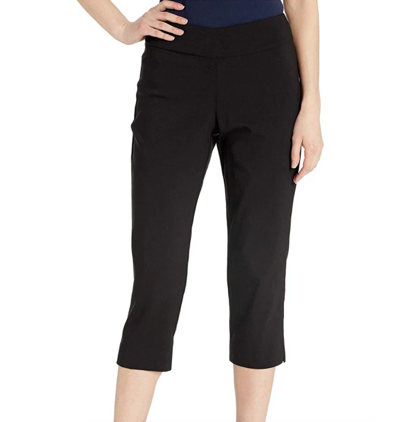 Krazy Larry Black Pull On Capri Pants Women's L137838 Size 10