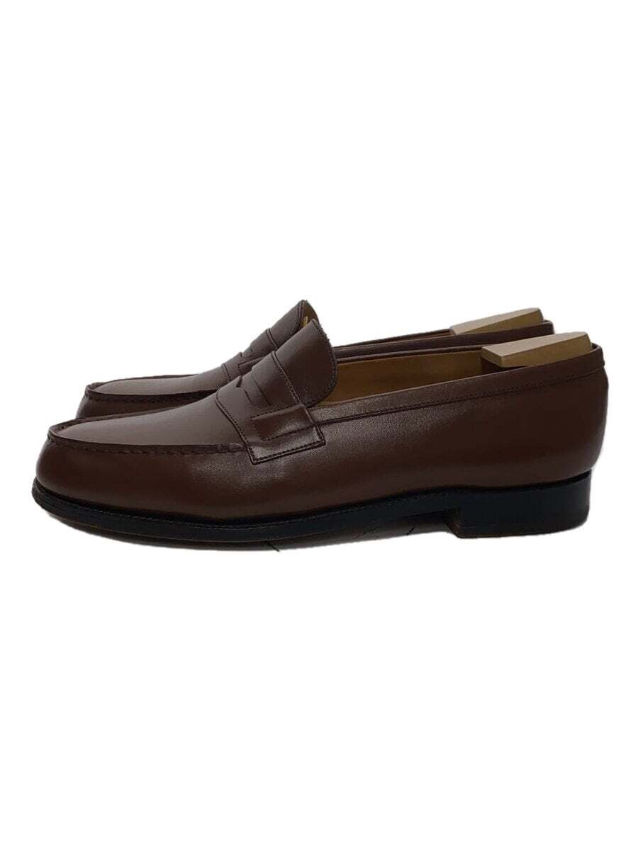 J.M.Weston Loafers/Uk7/Brown/Leather/180/Tan/With Shoe Tree/7C 