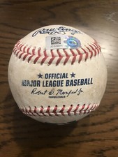 Mike Trout Game Used 2020 Baseball - From 2nd Game of The Season - Angels - MLB