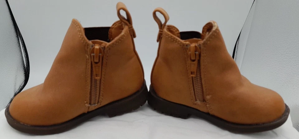 Botas de cuero marrón unisex niño talla 3 Foto 4 de 4