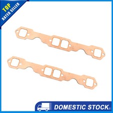Pack Of 2 For Chevy 327 305 350 383 Exhaust Manifold Gasket Engine Square Port