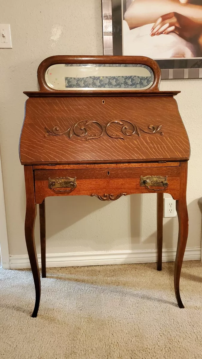 Antique Larkin Co Lady Wahsington Boudoir Drop Front Desk NO. 75 With Key