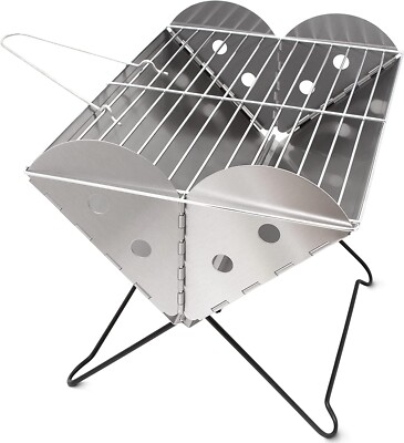 Zone Tech Flach Gepackt Tragbar Edelstahl Grill Und Feuerstelle Reisen Grill