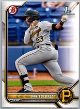 2022 Bowman Prospects 1st Bowman Dariel Lopez #BP-56 Pittsburgh Pirates