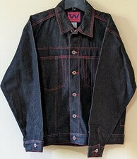 Webs jeans boy's blue jean jacket size Large 14