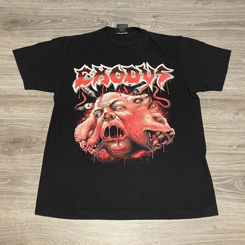 Vintage EXODUS Atrocities On Tour 2009 Japan Thrash Metal T- 2000s vintage concert t-shirt, vintage, single stitch, B+ condition