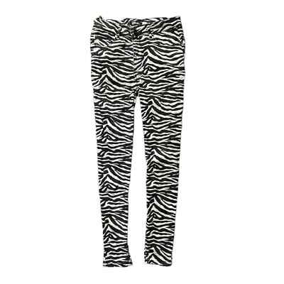 Y2K Jeans UK 10 High Waist Pants Zebra Animal Print EU 38 Women