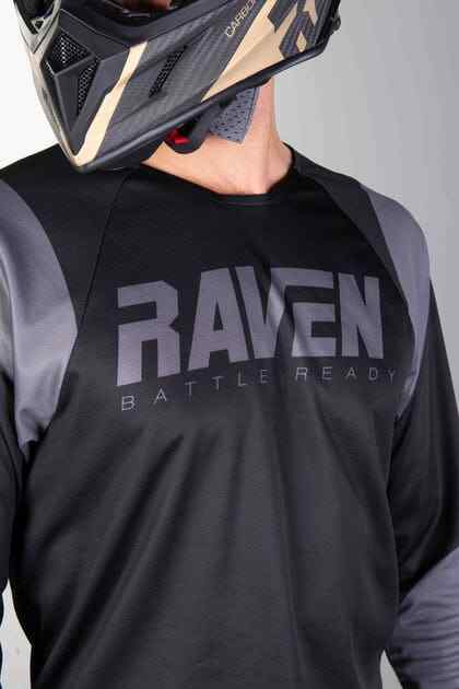 Maillot Raven Polo Cross Rival bleu jaune fluo taille 2XL pour vos sorties enduro dominicales