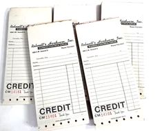 1960s ROBNETT'S HARDWARE STORE - CORVALLIS, OREGON lot of 5 unused receipt books