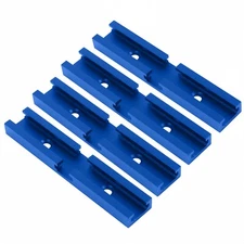 4pcs T Track Aluminum Intersection Kit Side Double-Cut Profile For Woodworking