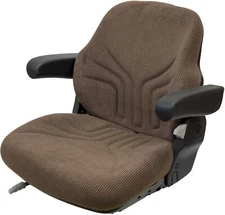 Grammer 731 Seat Assembly - Brown Fabric