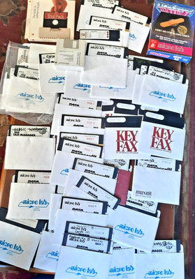 HUGE LOT of Micro lab Software Apple ii 1980's Vintage vtg Tax Data Manager