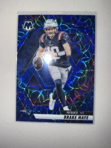 2025 Panini Mosaic - Drake Maye #28 Blue Scope Prizm