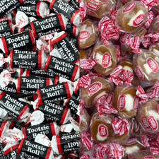 Tootsie Roll Midgees & Goetze Caramel Creams Bulk Candy Mix &ndash; 1 LB / 2 LB