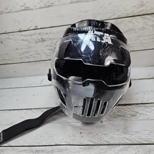 ATA Martial Arts Taekwondo Karate Helmet Adult Large Head Gear Face Mask Black