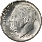 1950-P Roosevelt Dime PCGS MS67 FB Blast White Superb Eye Appeal