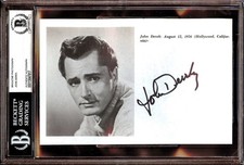 John Derek Signed Autographed Magazine Photo All the King's Men BAS Slabbed