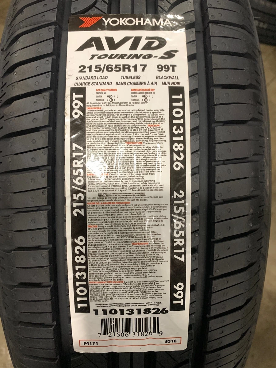 Yokohama 215/65/17 All Season Tires for sale | eBay