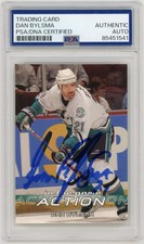 Penguins Dan Bylsma Signed Autographed 2003/04 In The Game ITG Mighty Ducks PSA