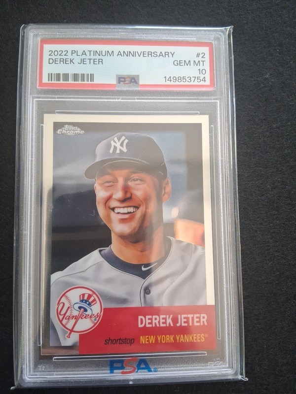 2022 Platinium Anniversary Derek Jeter PSA 10