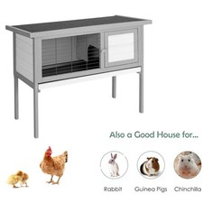 Garden 36in Elevated Rabbit Hutch Cage for Sm...