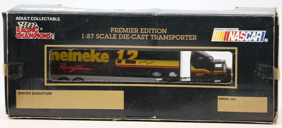 Racing Champions 1993 edición Premier #12 Jimmy Spencer Meinke Transporter - HO Foto 3 de 4
