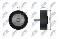 NTY Umlenk-/FüHrungsrolle, Keilriemen RNK-BM-036