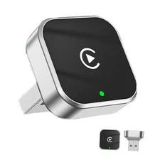 Wireless CarPlay Adapter 2025 Upgrade 2IN1 CarPlay Android Auto Mini USB 