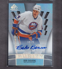 2021-22 SP Game Used Purity Autograph #P69 Bob Bourne/25 AUTO #10/25 SP