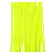 72pcs Spoke Skins Covers 0.2" Dirt Bike Wheel Spoke Wraps Fluorescent Yellow