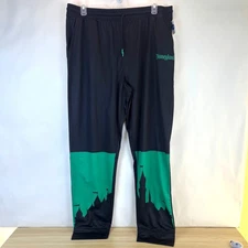 Disneyland Black & Green Jogger Pants W/ Castle Silhouette Design