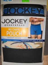 Jockey Men's Boxer Briefs 3 Pack Large 36-38 Chafe Proof Pouch New