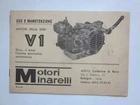 Minarelli V1 Engines Pedal or Kick Starter Manual Original Use and Maintenance