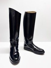 BOTTES POLICE GENDARMERIE BIKER BOOTS MOLLET L CALF EU43 US9 UK8.5  BLUF FETISH