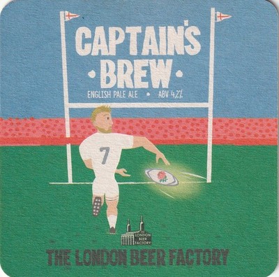 BIERMATTE - THE LONDON BEER FACTORY - CAPTAINS BREW (RUGBY) - (Katnr 004) - (2015)