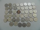 Lot of 45: 90% Silver Roosevelt Dimes 1946 to 1964