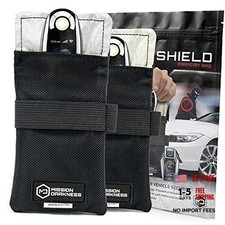 Faraday Bag for Keyfobs 2-Pack // RF Shielding Protective Case for Smart