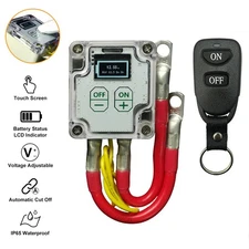 Car Battery Disconnect Cut Off Isolator Master Switch W/ Wireless Remote Control