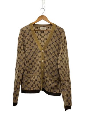 GUCCI - GUCCI グッチ カーディガン ブラウン ポケット付き GUCCI cardigan Sweater Brown XL Used | eBay