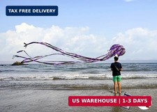Kite Octopus Large Frameless Soft Parafoil Kites for Kids and Adults Easy Flyer