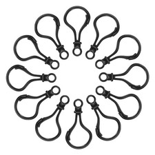 150 Pcs Hard Plastic Lobster Claw Clasps Snap Clip Hooks for Keychain, DIY Craft