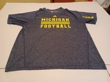 Adidas Climalite University Of Michigan Football Shirt Size XL
