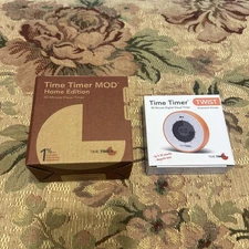 Lot of 2 Time Timer Home MOD 60 MIN. Kids Visual Timer Home Edition & 90 MIN.