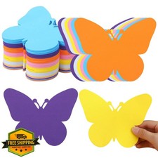 Ireer Foam Butterfly Cutouts 48pc Large 6" Colorful Spring Crafts