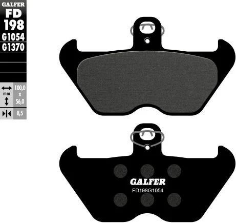Pastillas de freno delanteras semimetálicas Galfer Brakes Galfer 1054 moto FD198G1054 Foto 2 de 4