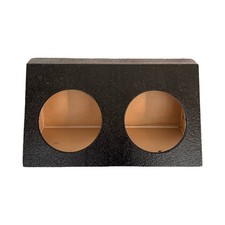 Dual 8 Sealed Angled Wedge Subwoofer Enclosure Box Bed Liner