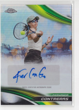 2025 Topps Chrome Tennis Fernanda Contreras #CA-FCS Refractor Auto