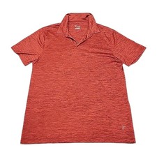 Old Navy Polo Shirt Men Large Red Classic Fit Go-Dry Short Sleeve Performance